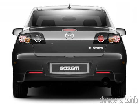 MAZDA Generación
 Mazda 3 Saloon 1.6 i 16V (104 Hp) Características técnicas
