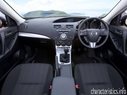 MAZDA Generacja
 Mazda 3 II Hatchback 1.6i MZR (105 Hp) Charakterystyka techniczna
