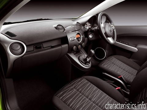 MAZDA Generation
 Mazda 2 1,3i (75 Hp) Τεχνικά χαρακτηριστικά
